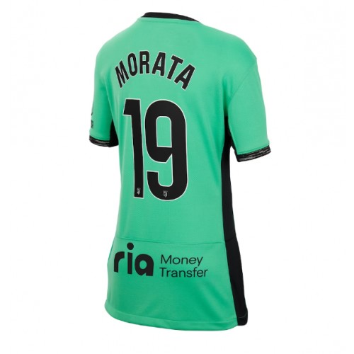 Dámy Fotbalový dres Atletico Madrid Alvaro Morata #19 2023-24 Třetí Krátký Rukáv